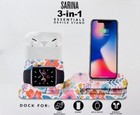 3-in-1 essentials device stand Dock For iPhone, Apple Watch And Air-Pods