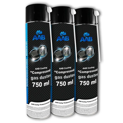 3 X AABCOOLING DRUCKLUFTSPRAY 750 ML AIR DUSTER REINIGUNG DRUCKLUFTREINIGER