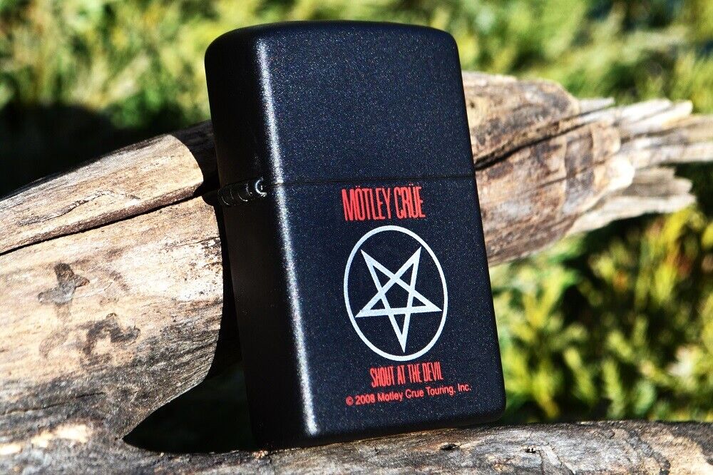 Motley Crue Shout at The Devil Zippo Lighter - Vince Neil - Tommy Lee Nikki Sixx