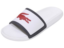 Lacoste Men's Croco-Slide-TRI3 Sandals Slides White/Navy/Red