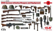 WWI German Infantry Weapon And Equipment 1:35 Plastic Model Kit ICM