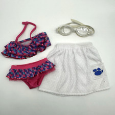 Build A Bear Bathing Swim Suit Bikini Goggles Cover Up Mermaid Tulle Teddy Set