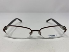 Gant Woman GW Popular SBRN 51-17-135 Satin Brown Half Rim Eyeglasses Frame RB61