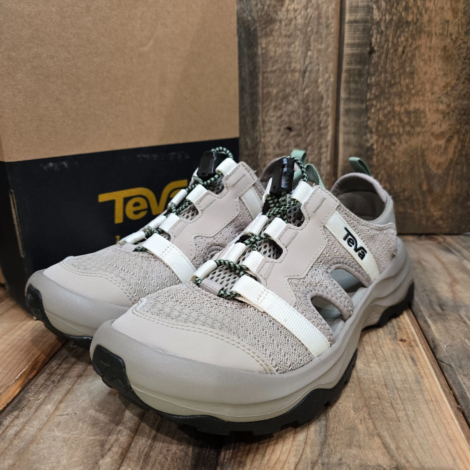 TEVA OUTFLOW CT SANDAL WOMENS US 8 FEATHER GREY DESERT TAUPE WATER SPORTS HIKING