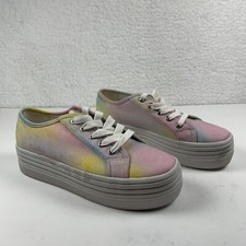 Steve Madden Womens Bobbi30 Platform Sneaker Tie Dye 7.5 M NWOB Flaw Scuffs 7137