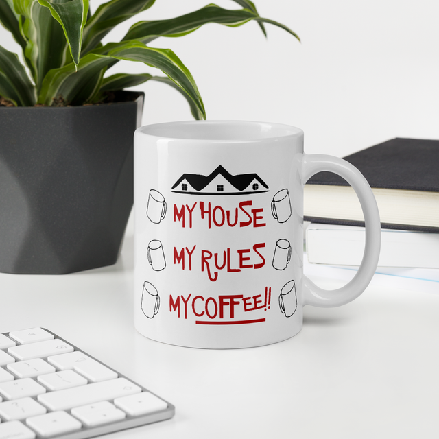 Knives Out Mug My House My Rules Coffee Mug 11oz & 15oz Ceramic Both