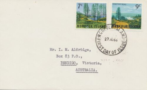 Norfolk Island Stamps: 1966; Headstone Bridge; FDC; SG72,73 - Picture 1 of 4