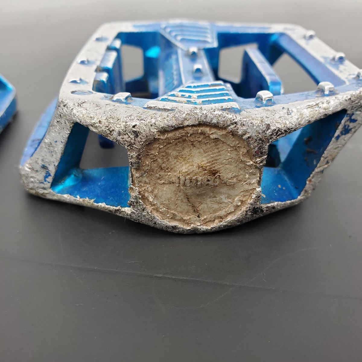 1980's SHIMANO PD-MX15 BLUE 1/2 PEDALS OLD SCHOOL BMX PD MX 1980's SHIMANO PD-MX15 BLUE 1/2 PEDALS OLD SCHOOL BMX PD MX