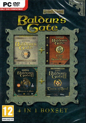 Baldur's Gate 1 und 2:  ''4 in 1 Box Set'' Compilation - PC DVD - Neu & OVP - EU