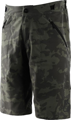 Flowline MTB Bike Shorts Camo Green 
