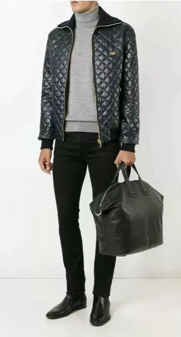 Dolce gabbana clearance quilted bomber jacket