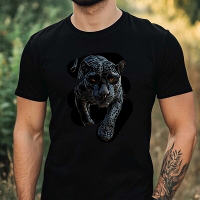 Mens Jaguar Sunglasses Print Cotton T-Shirt Size XS to 5XL