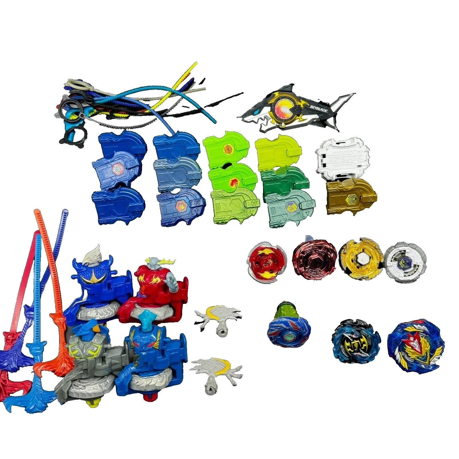 多蓝色动作玩偶及配件