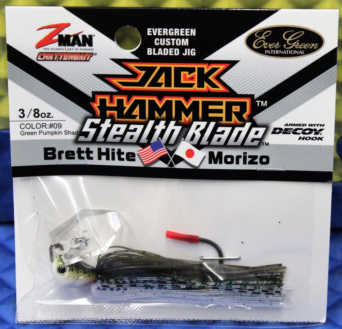 Z-MAN ChatterBait JackHammer Stealth Blade 3/8oz CBSB38 Series