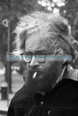 HARRY SMITH Beat Poet Bohemian Mills Tavern '65 Pro Archival Print 8.5x11 fr Neg