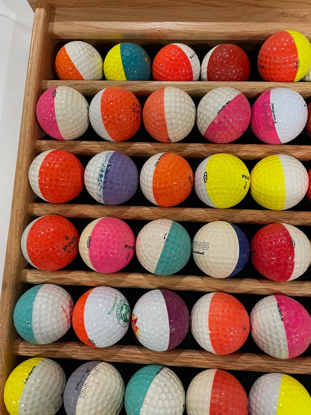 lot of 100 used multi colored ping golf balls eBay