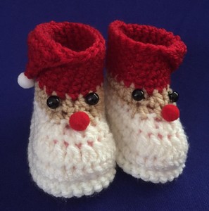baby santa booties