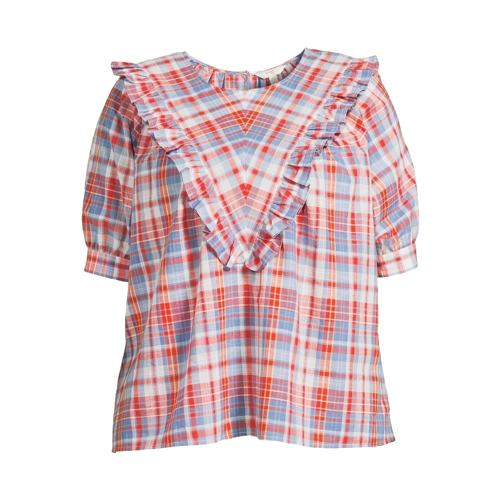 Plaid Casual Plus Size Tops for Women
