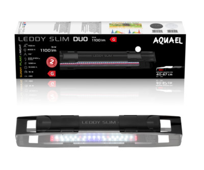 Aquael Leddy Slim Duo Sunny-Plant&Night 16W 40-60cm Aquarium LED-Beleuchtung