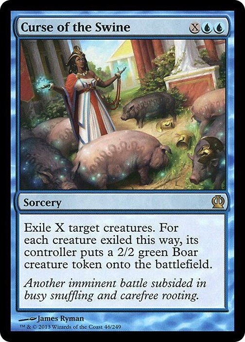 CURSE OF THE SWINE mtg NM Theros 1 Rare