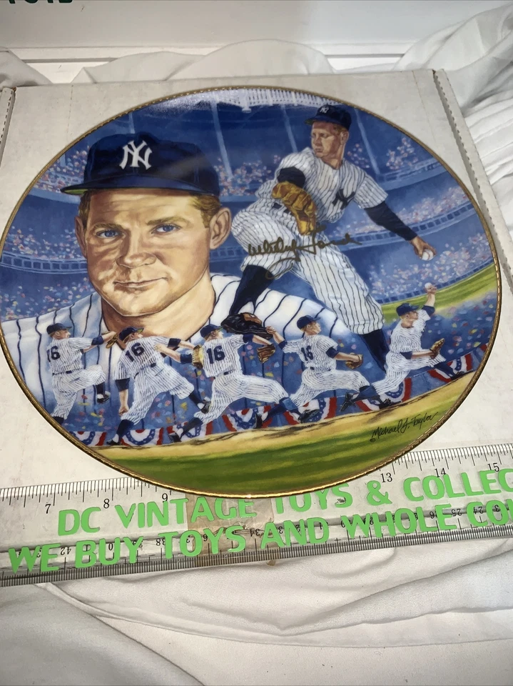 1990 GARTLAN WHITEY FORD PERSONALLY AUTOGRAPHED 10-1/4" PLATE - NEW YORK YANKEES - Image 4 of 4