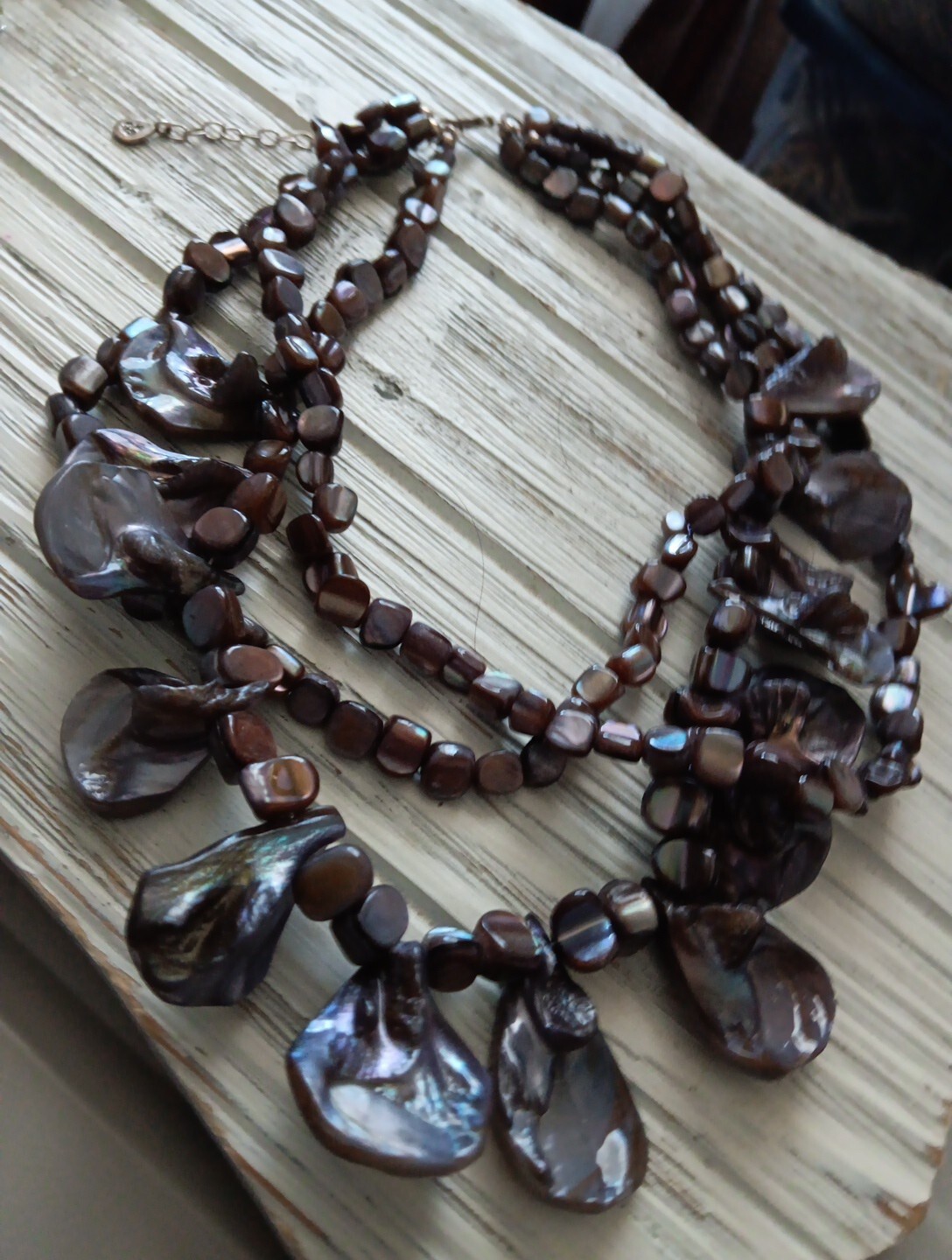 Barse Sterling Silver .925 shell Statement Multi-… - image 1