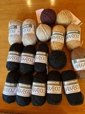 lot of 17 skeins Queensland Collection Walkabout 100% Org Shetland wool yarn #2