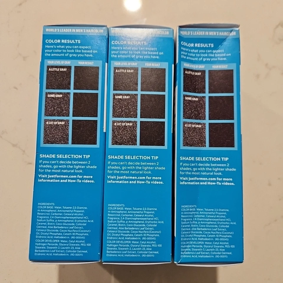 Colorear bigote y barba Just For Men M-60 negro azabache X3 Foto 2 de 4