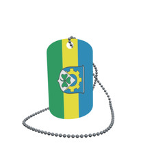 Dog Tag Flag Unterneukirchen Dog Tag Aluminium 30 x 50 mm