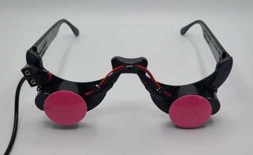 LED Red Glow Eye Glasses Halloween Cosplay Costume Prop Glow Battery Powered GUC
