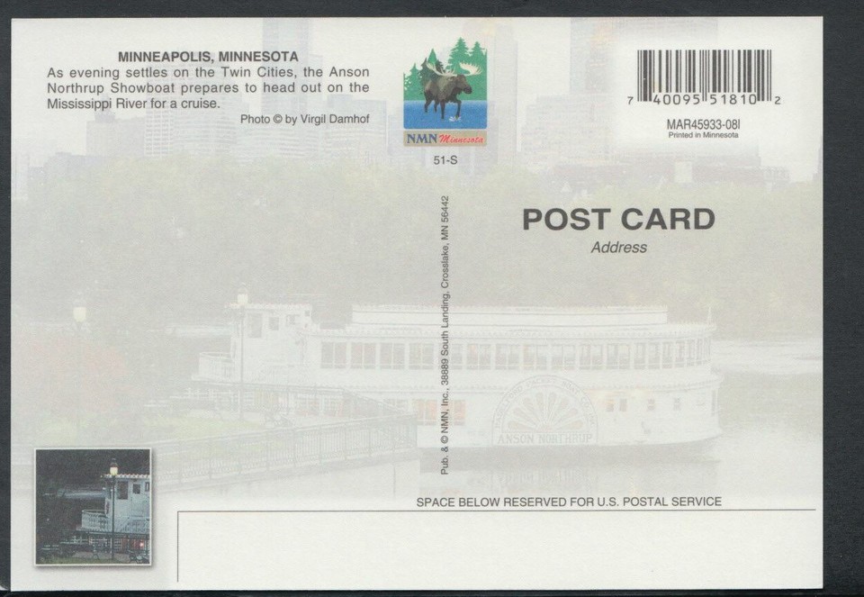 America Postcard Minnesota Minneapolis The Anson Northrup