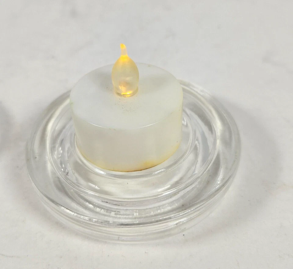 Candelabros de cristal plano votivo/té Foto 4 de 4