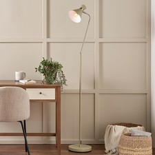 Metal Floor Lamp Sage Green Tall Lamp for Living Room Adjustable Modern Light