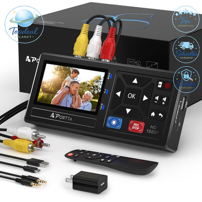 VHS Digitalisierer Recorder mit Remote Video Digitalisieren für VHS VCR DVD
