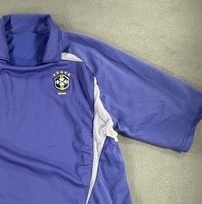 Brazil Away 2002 - 2004 Soccer Shirt Football Jersey Men's Nike Size L