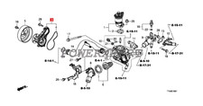 1920-051B-H01 OEM Aisin cooling system Water Pump with Gasket for Honda HR-V 1.8