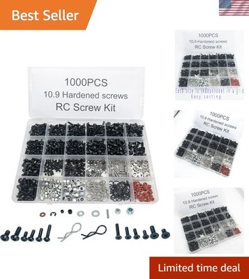 1000pcs Universal RC Screw Kit Screws Assortment,Set Hardware Fasteners for T...