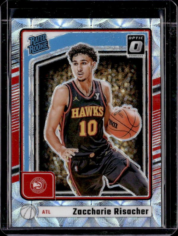 2024-25 Donruss Optic #268 Zaccharie Risacher Premium Box Set #/249