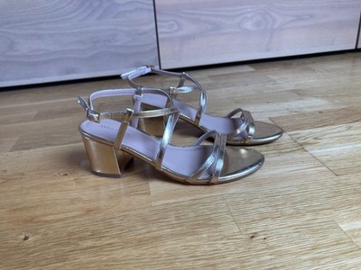 Goldene Sandalette 41 - nur einmal getragen