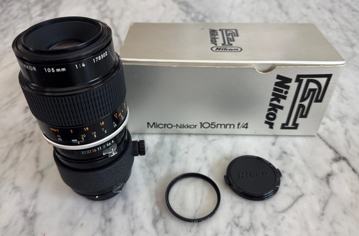 Nikon Micro NIKKOR Manual Focus Camera Lenses 105mm Focal for sale