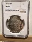 1878-S Morgan Silver Dollar NGC MS63 Near PL Frosty Mirrors Nice Eye Appeal
