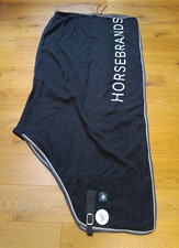 Pony Abschwitzdecke HORSEBRANDS Fleece Schwarz 130 cm Neu