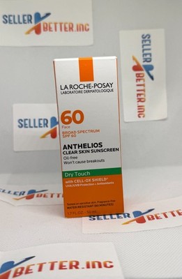 La Roche-Posay Anthelios Clear Skin SPF60 Dry Touch Sunscreen 1.7oz EXP 3/2027+