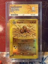 Pokemon Card Dugtrio Rare Reverse Holo 44/165 Expedition Ace Graded 8