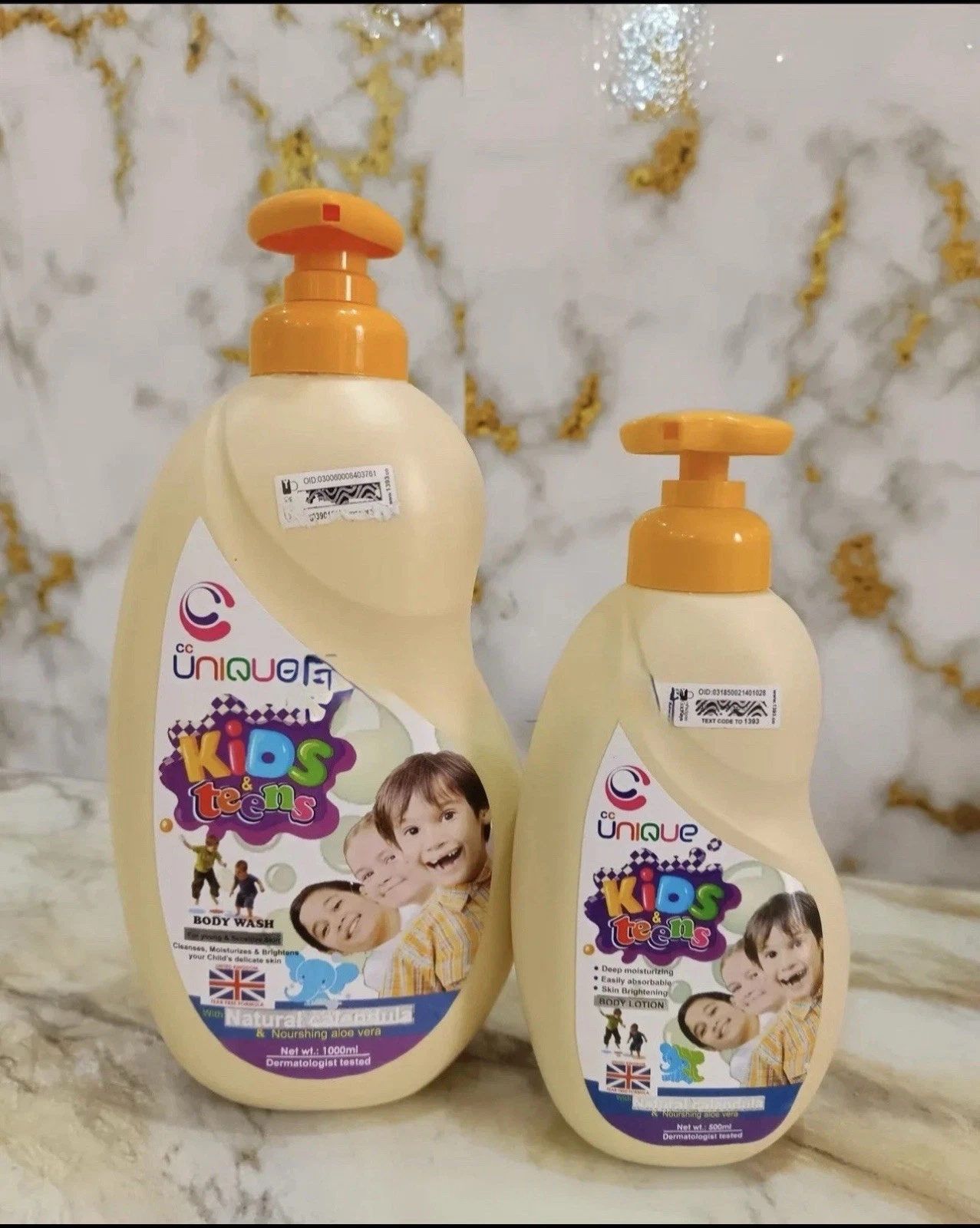 Unique Kids & Teens Brightening Lotion 500ml + Body Wash 1000ml - 2pcs Set
Opens in a new window or