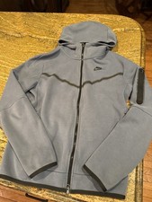 Nike Tech Fleece Full Zip Hoodie Men s Small Slate Blue Gray Windrunner