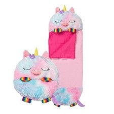 Kids Sleeping Bag Rainbow Unicorn Large - Plush Toy, Comfy