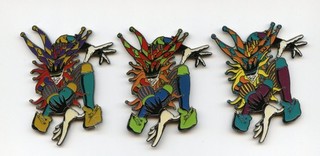 3 Little League Pins; Jesters from CA 35