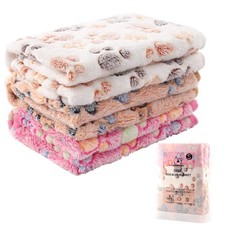 MIWOPET 3 Pack Cat and Dog Blanket Soft Warm Fleece Flannel Sleep Mat, Grea...
