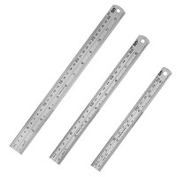 Edelstahl Lineal Set Schule BüRo Zeichnen Messwerkzeug 15 20 30 Cm 3 StüCk